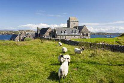 Abadía de la isla de Iona, en Escocia (Reino Unido).