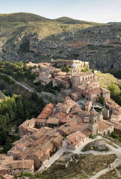 Vista del pueblo de Albarracín, en Teruel.