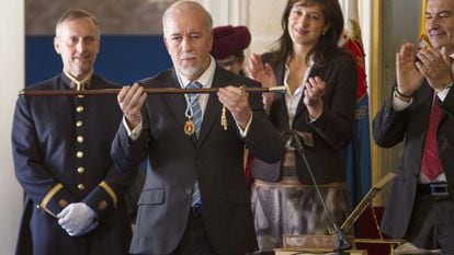 El político Miguel Valor cuando fue nombrado alcalde de Alicante.