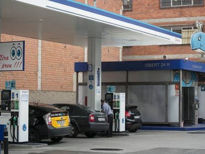 Una gasolinera de Ballenoil en Barcelona.