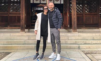 Andrés Iniesta i la seva dona, Anna Ortiz.