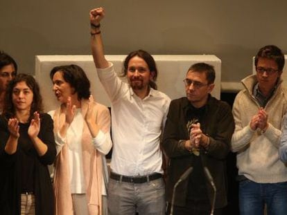 Clausura de la asamblea ciudadana de Podemos. 