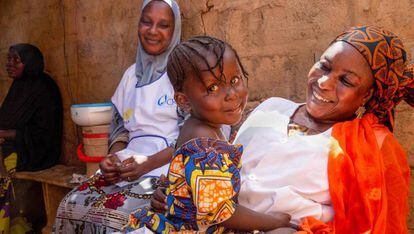 Campaña de prevención de la malaria en Niamey (Niger).