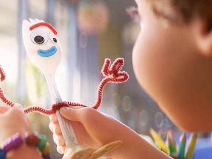 Frame de 'Toy Story 4': cuando Bonnie conoce a 'Forky'