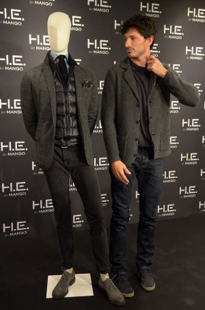 Andres Velencoso, imagen de la línea masculina de H. E. by Mango