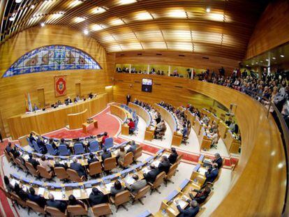 Vista de la sesi&oacute;n constitutiva del Parlamento de Galicia