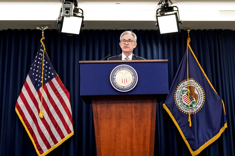 Jerome Powell, presidente de la Reserva Federal, en diciembre de 2019 en Washington.
