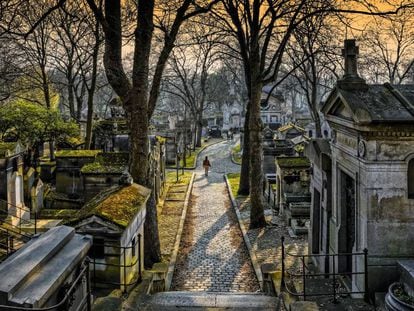 Cementerio de Pere Lachaise en París.