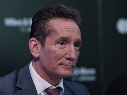 Daniel Becker Feldman, presidente de la Asociación de Bancos de México, el 7 de abril de este año en Ciudad de México.