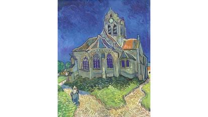 'The Church at Auvers-sur-Oise' ('Iglesia en Auvers-sur-Oise'), 1890, Vincent van Gogh. Óleo sobre lienzo. 93 x 74,5 cm. Museo d’Orsay, París.