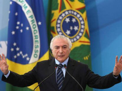 El presidente brasile&ntilde;o Michel Temer, esta semana en Brasilia