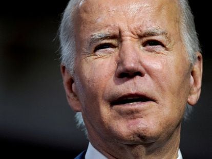 Joe Biden, la semana pasada durante un acto en Nevada.