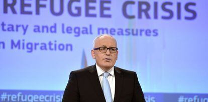 Frans Timmermans presenta esta semana las propuestas de la Comisi&oacute;n Europea para hacer frente a la crisis de refugiados.