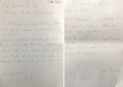 Carta al presidente de México y de Brasil.