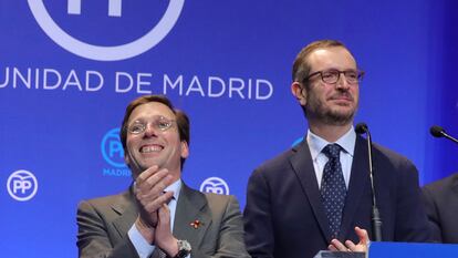 José Luis Martínez-Almeida y Javier Maroto, en 2018.