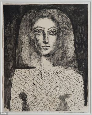La litografía de Picasso 'Le Corsage a Carreaux'.