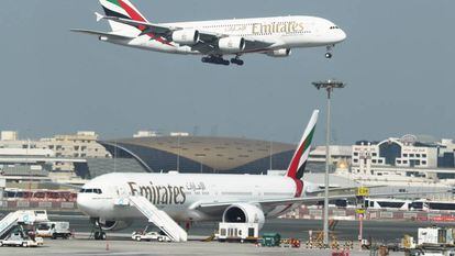 Aviones de Emirates.  