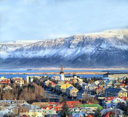 Imagen de la capital de Islandia, Reikiavik.