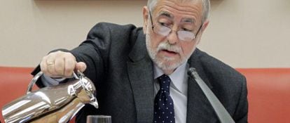 Beteta, durante su comparecencia en la Comisión de Presupuestos.
