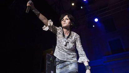 Dolores O&#039;Riordan, cantante de The Cranberries, en el festival Jardins de Pedralbes.