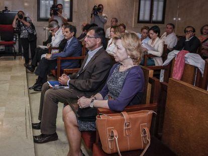 La exl&iacute;der de UM, Mar&iacute;a Antonia Munar, durante el juicio por el llamado &#039;caso Maquillaje&#039;. 