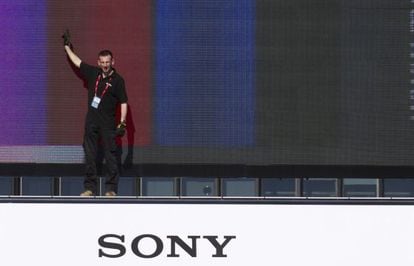 Preparativos de Sony en la MWC.