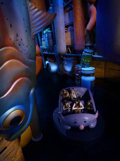 Atracción de La Aventura de Ratatouille, en Disneyland París.