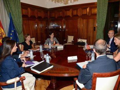 Reuni&oacute;n mantenida en Madrid entre representantes de los Gobierno vasco y central.