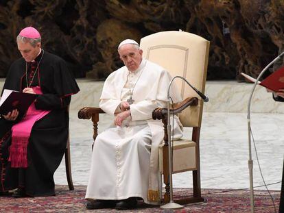 El papa Francisco, en su tradicional audiencia general de los miércoles, el pasado 11 de enero.