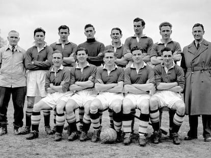El Chelsea, en la temporada 1954-55, la de su primer título de Liga.