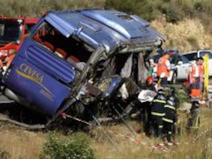 El autob&uacute;s siniestrado