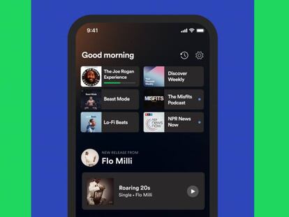 Spotify se rediseña y cambia su pantalla de inicio
