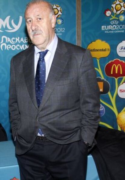 Del Bosque durante el encuentro de seleccionadores de la pasada semana en Varsovia