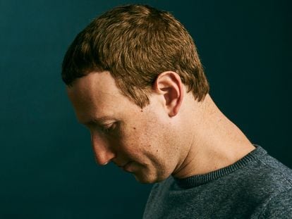 Mark Zuckerberg, en la sede de Facebook en Menlo Park (California), en abril de 2019.