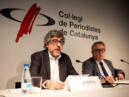 L'advocat Jordi Pina i el metge Jaume Padrós l'1 de desembre.