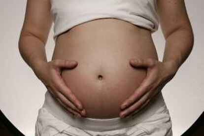 En la foto, una mujer embarazada. EFE/Archivo