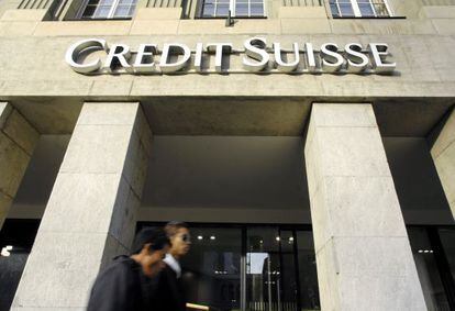 La sucursal de Credit Suisse en Biel Bienne, Suiza.