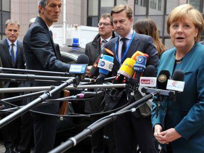 Angela Merkel, este mi&eacute;rcoles en Bruselas.