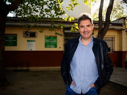 Juan Hernández, el pasado martes en el centro del profesorado de la Junta de Extremadura en Navalmoral de la Mata (Cáceres).