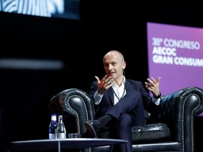 El CEO de Inditex, Óscar García Maceiras, participa en el 38º Congreso Aecoc que se celebra en Zaragoza.