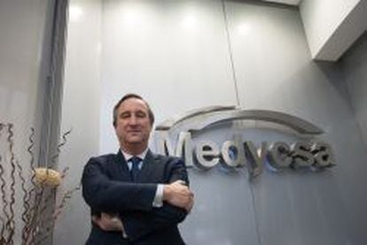 El subdirector general de Medycsa, Juan Dancausa, en la sede principal de Madrid. 