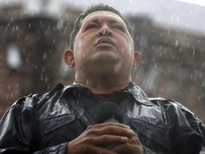 Hugo Ch&aacute;vez en Caracas en 2012.