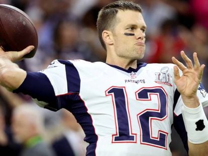 Tom Brady durante el Super Bowl LI.