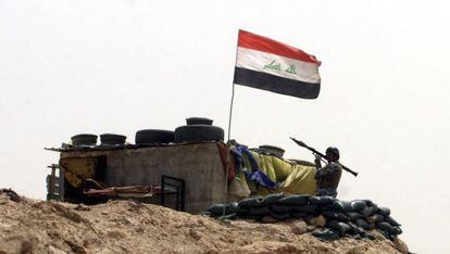 Un soldado iraquí en una operación militar cerca de Ramadi, el 1 de junio.