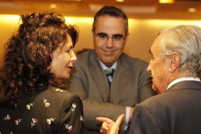 Matilde Pastora Asían, Secretaria de estado de Turismo, Gregorio Izquierdo, presidente del INE y José Marín Quemada, presidente, CNMC.