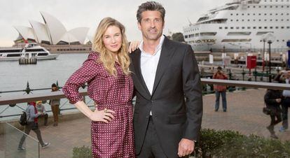 Renée Zellweger y Patrick Dempsey, en Australia.