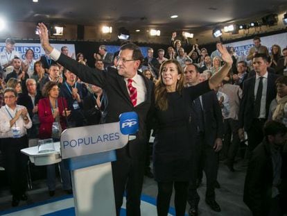 Rajoy, amb Sánchez-Camacho, a l'acte d'avui