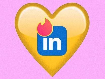 Tanto Tinder como LinkedIn piden a sus usuarios utilizar sendas aplicaciones para los fines para los que fueron creadas, pero eso no ha evitado que se esté estableciendo una mezcla de ligoteo y 'networking' en ambas.