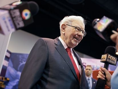 El presidente y director ejecutivo de Berkshire Hathaway Warren Buffett, en Nebraska, EE UU, el 4 de mayo de 2019.