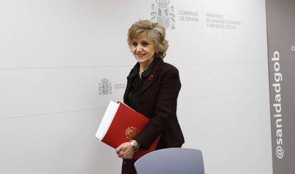 María Luisa Carcedo, la semana pasada en la sede del minisetrio.